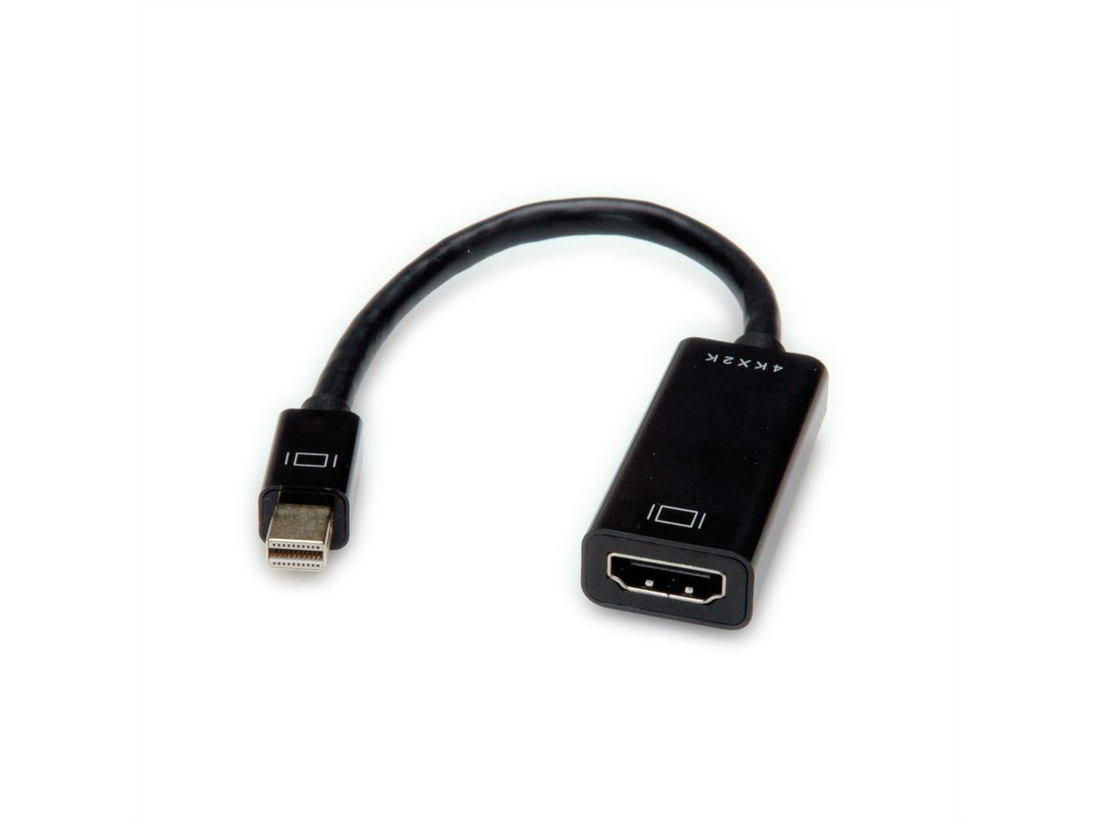 VALUE Adaptateur Mini DisplayPort-HDMI, v1.2, MiniDP M - HDMI F