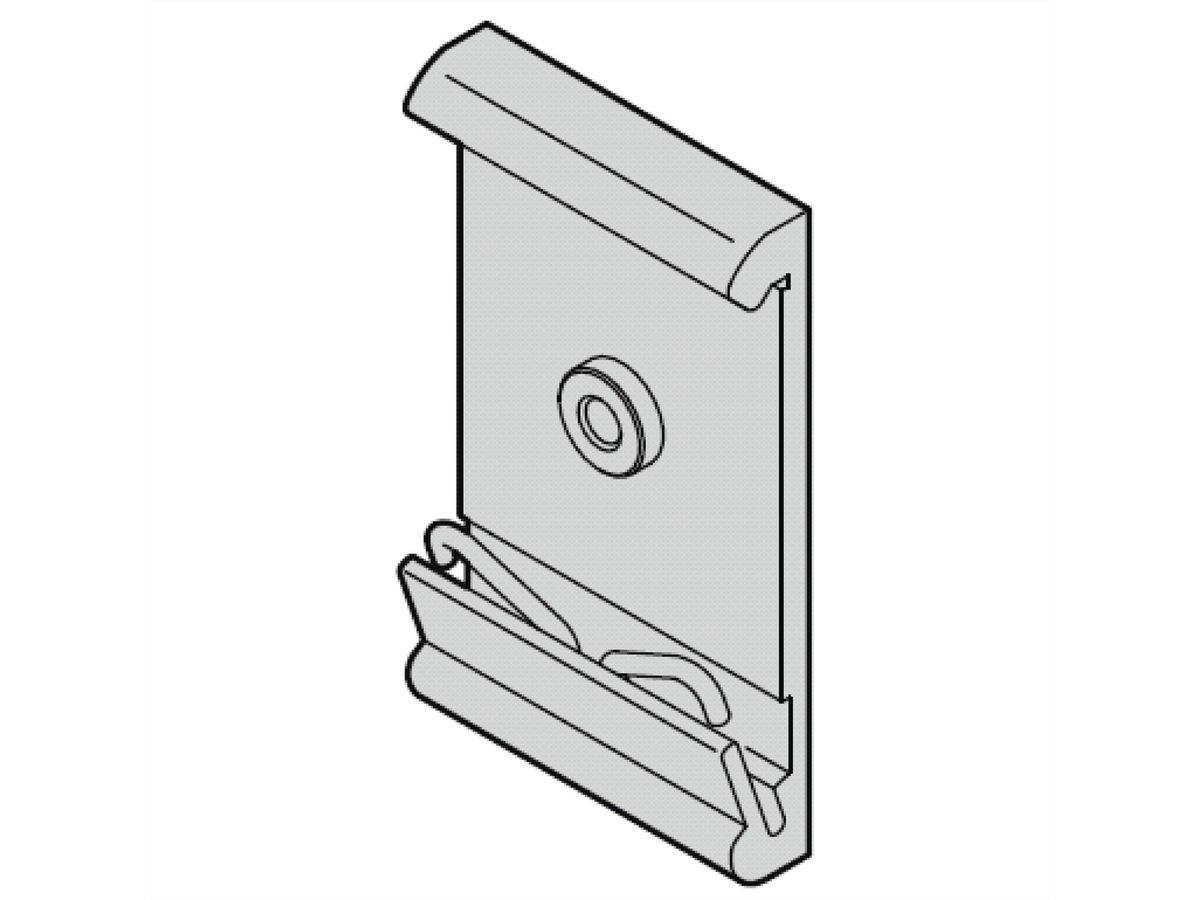 SCHROFF Interscale Adaptateur pour rail DIN, version courte