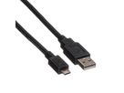 ROLINE Câble USB 2.0, USB A mâle - Micro USB B mâle, noir, 3 m