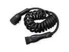 ROLINE Câble de recharge VE type2, 3-Phases, 480VAC (3P+N+E), 16 A, 11 kW, spirale, 7,5 m