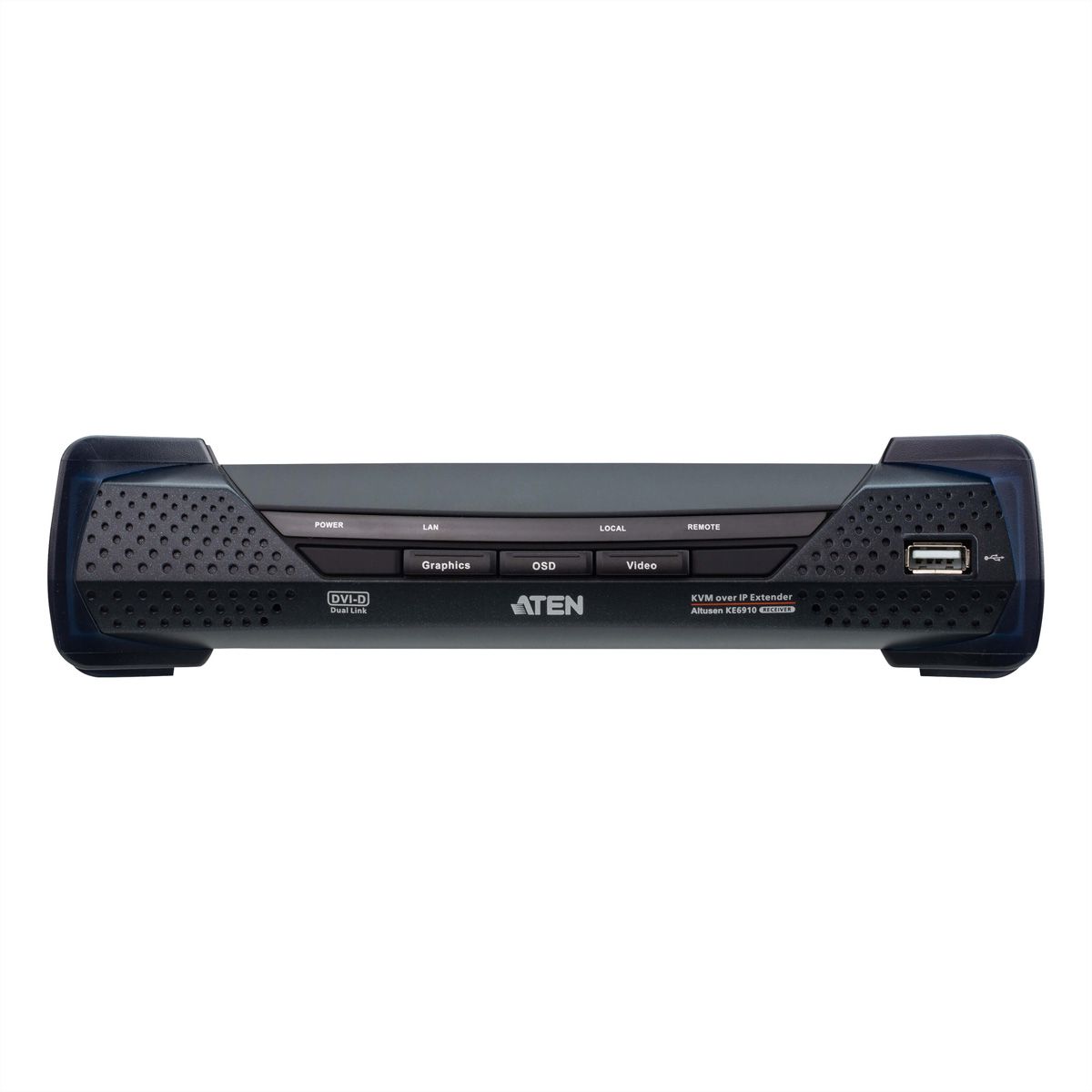 ATEN KE6910R Système d'extension KVM 2K DVI-D Dual Link sur IP, récepteur