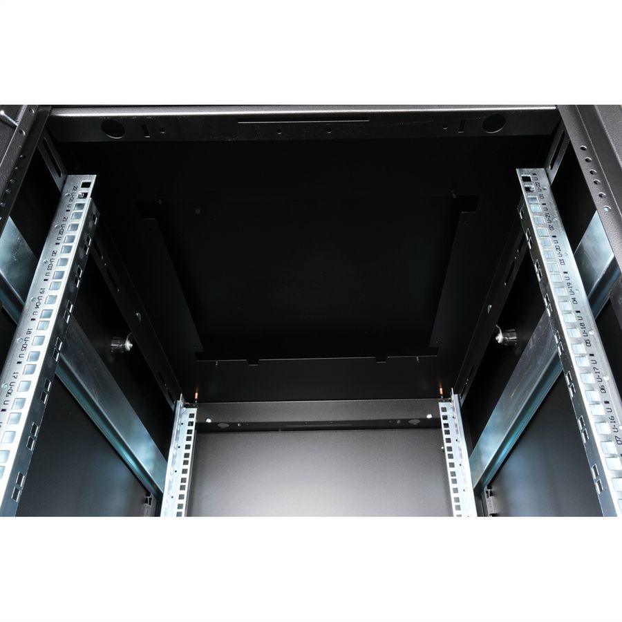 ROLINE 19" Baie réseau Pro 22U, 600x800 LxP Porte verre noir