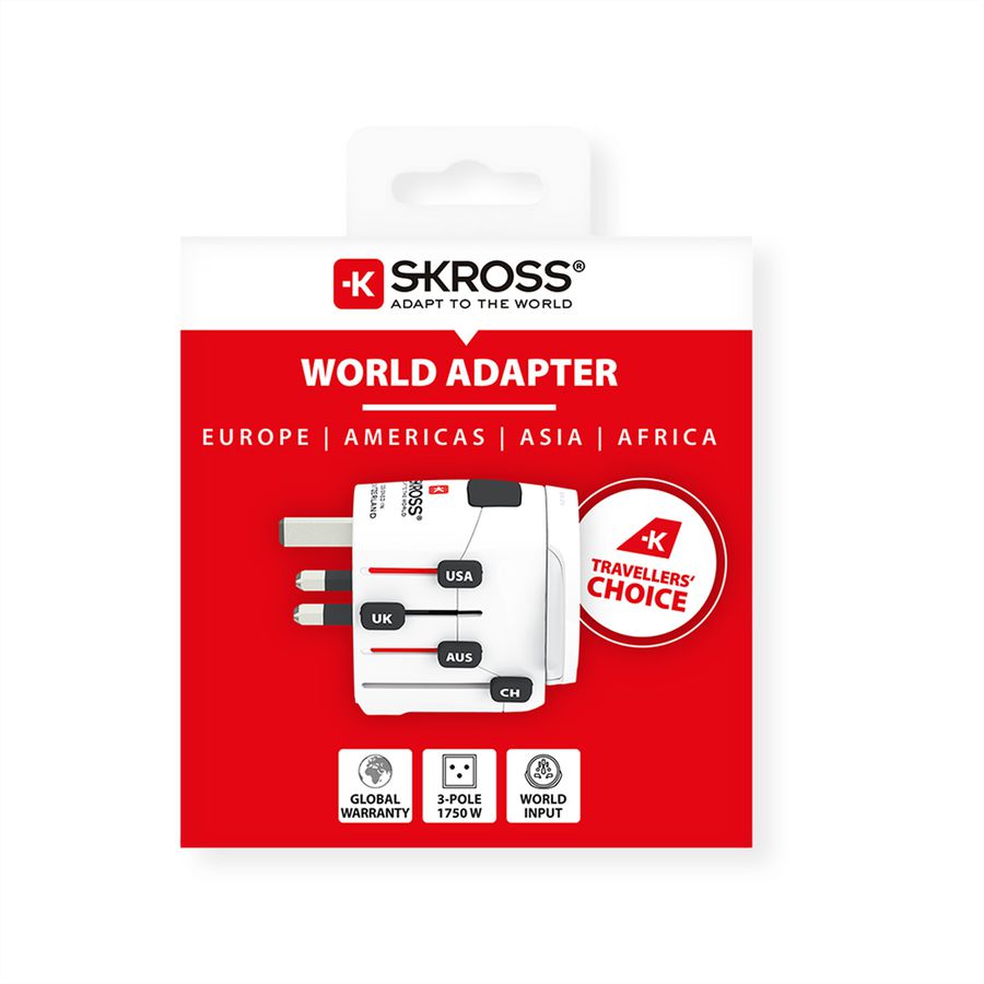 SKROSS Adaptateur de voyage universel PRO World, monde