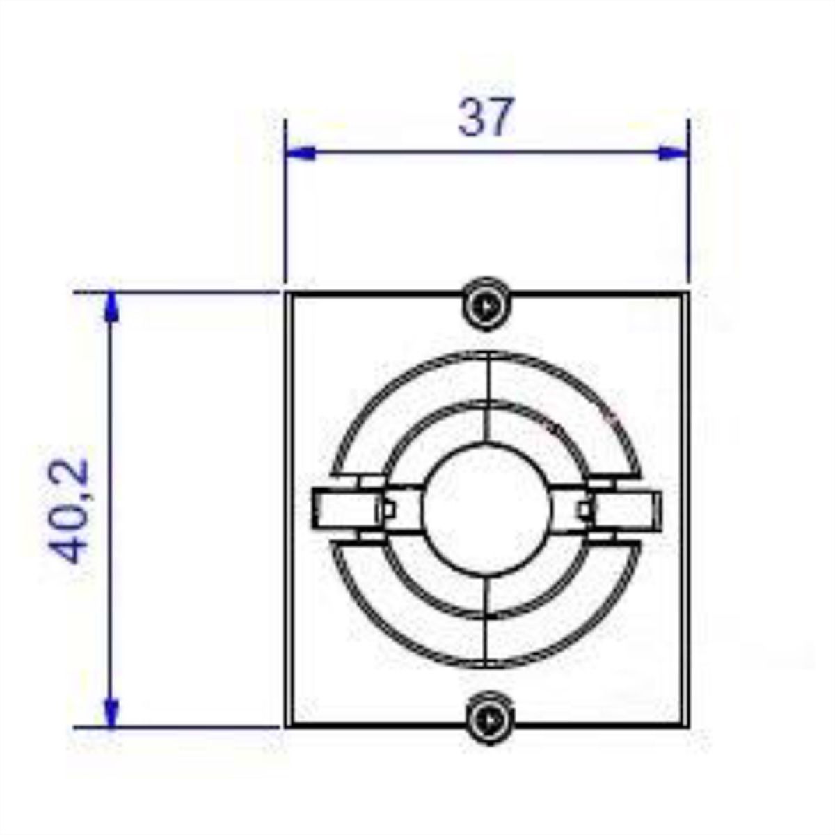 BACHMANN cadre 1xKBD Ø 11 mm