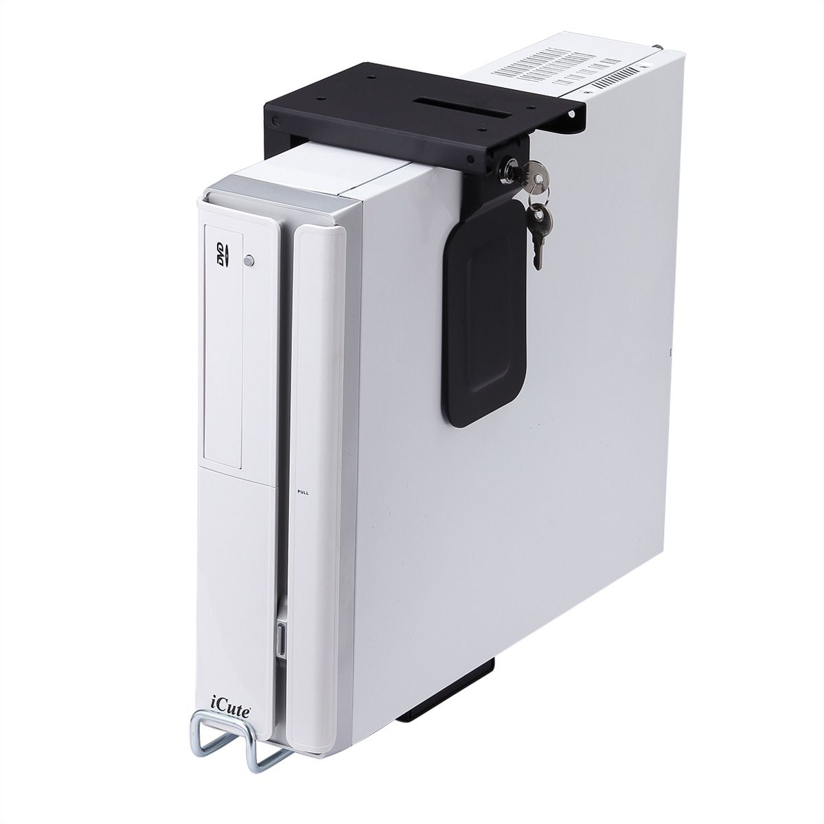 ROLINE Support pour Slim/Mini PC, verrouillable, noir