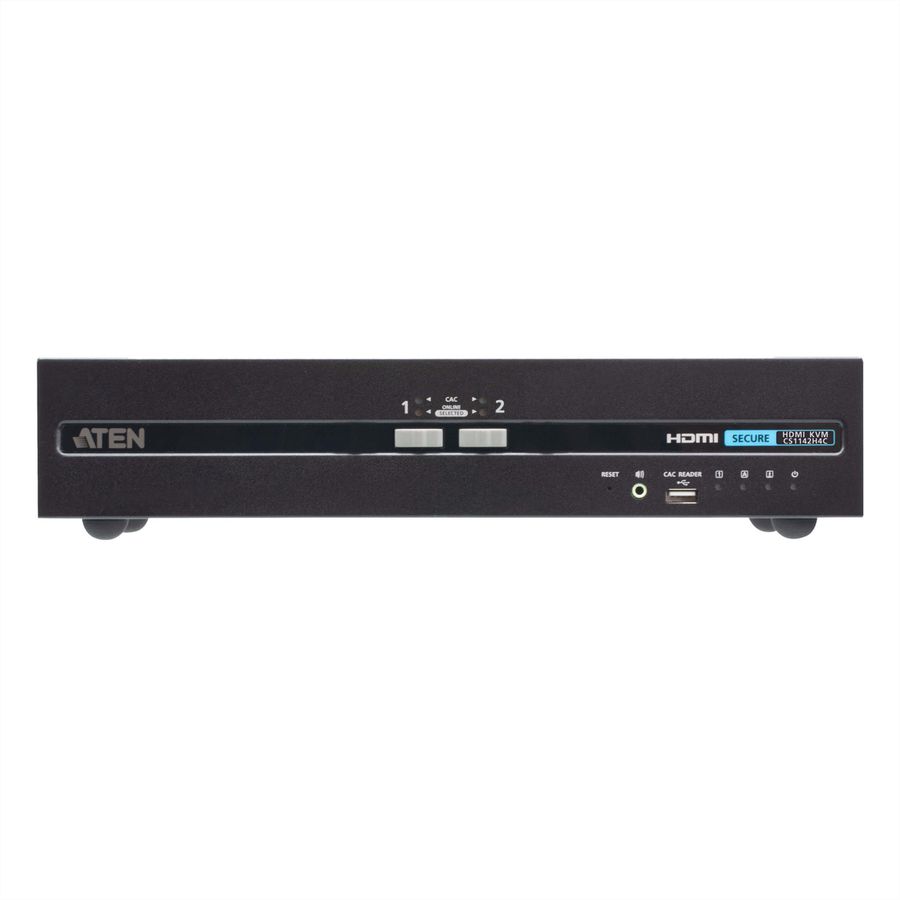 ATEN CS1142H4C Commutateur KVM sécurisé à double écran HDMI 2 ports USB avec CAC