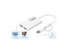 ROLINE Adaptateur Multi-DisplayLink USB type A+C - 2x DP, 4K