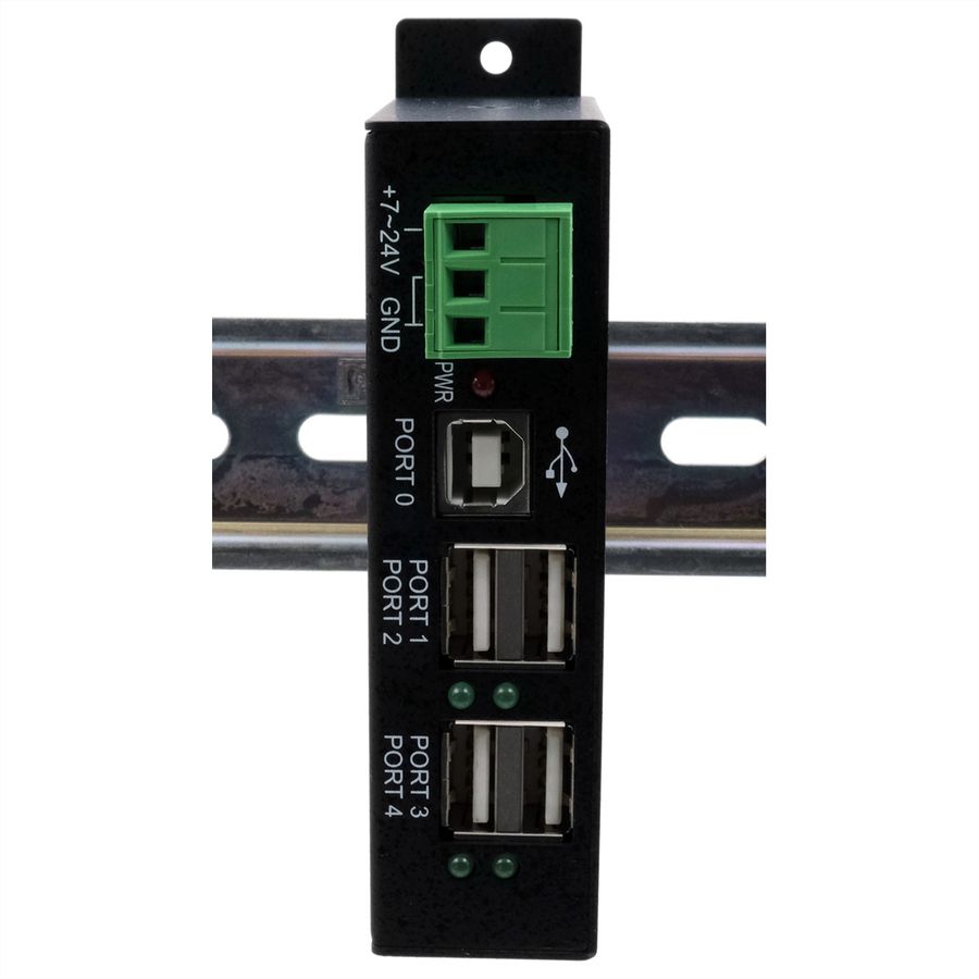 EXSYS EX-1163HMS Hub métal USB 2.0, 4 ports, Protection contre les surtensions ESD de 15KV