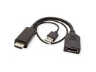 ROLINE Adaptateur HDMI - DisplayPort, v1.2, 4K, HDMI M - DP F, Actif