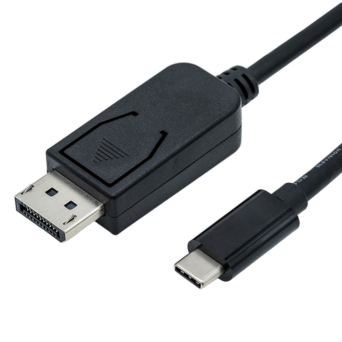 ROLINE Câble adaptateur type C - DisplayPort, v1.2, M/M, 2 m