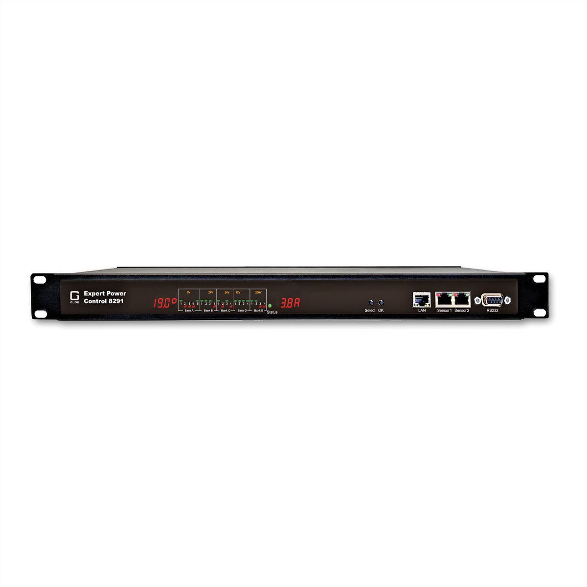 GUDE 8291-2 EPC PDU AC/DC à 21 ports, mesure individuelle des ports