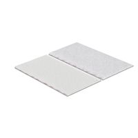 VELCRO® Bandes 50x100mm x 2 blanches, crochets&velours autocollants extra fort
