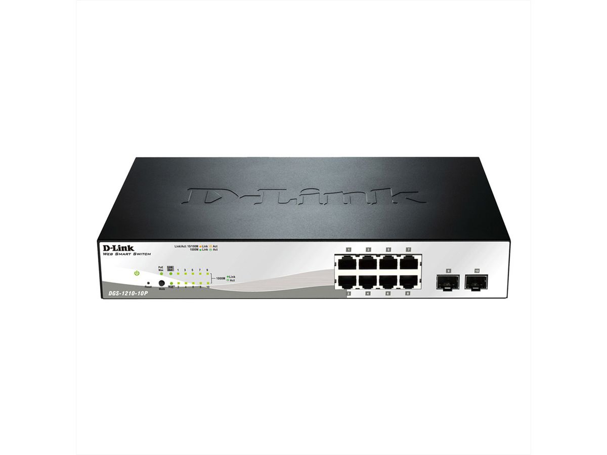 D-LINK DGS-1210-10P Switch Gigabit Web Smart 10 ports