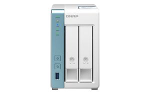 QNAP TS-233 serveur de stockage NAS Mini Tower Ethernet/LAN Blanc Cortex-A55