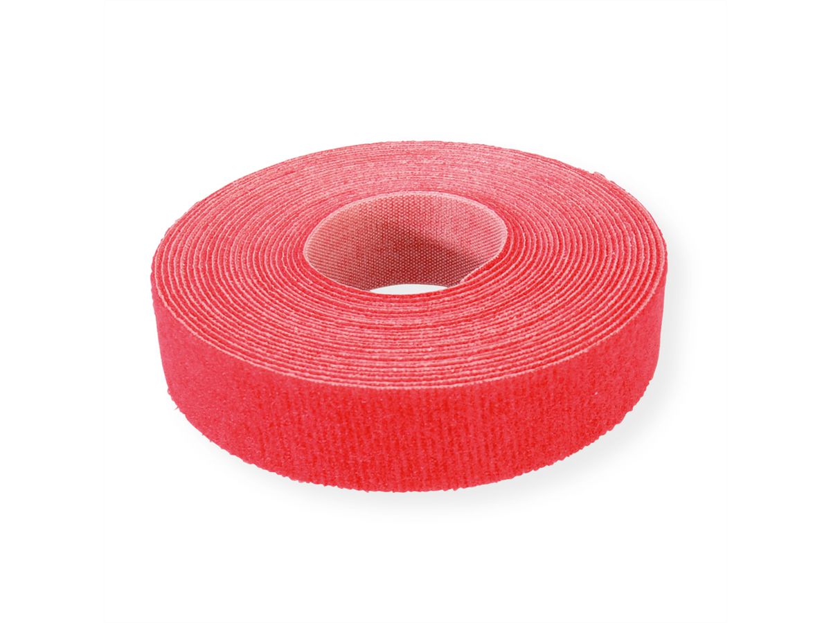 VELCRO® ONE-WRAP® Bande non perforée, 20mm, rouge, 5 m