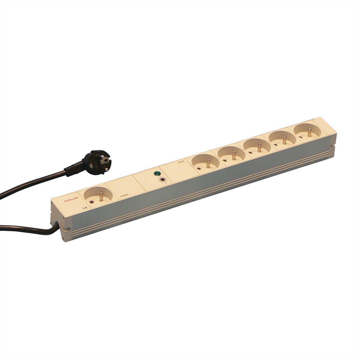 Bâtis de prises SCHROFF, UTE, maître-esclave, 6 prises, 19"