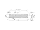Rail en Z pour connecteur, EN 60603-2, 40 HP