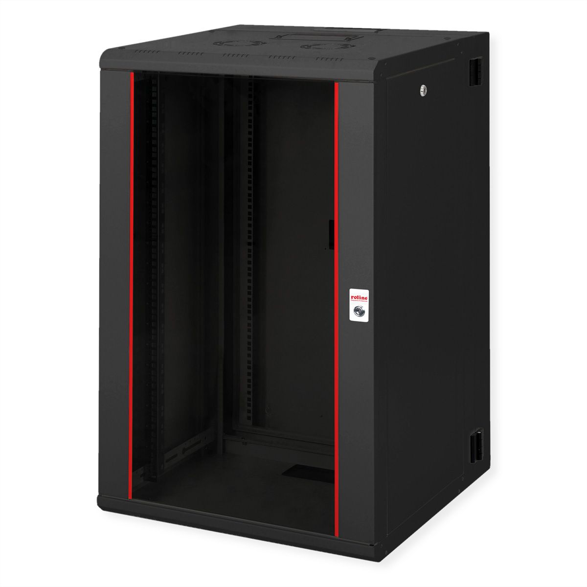 ROLINE 19" Boîtier mural Pro 20U, 600x600 LxP pivotant en 2 parties noir