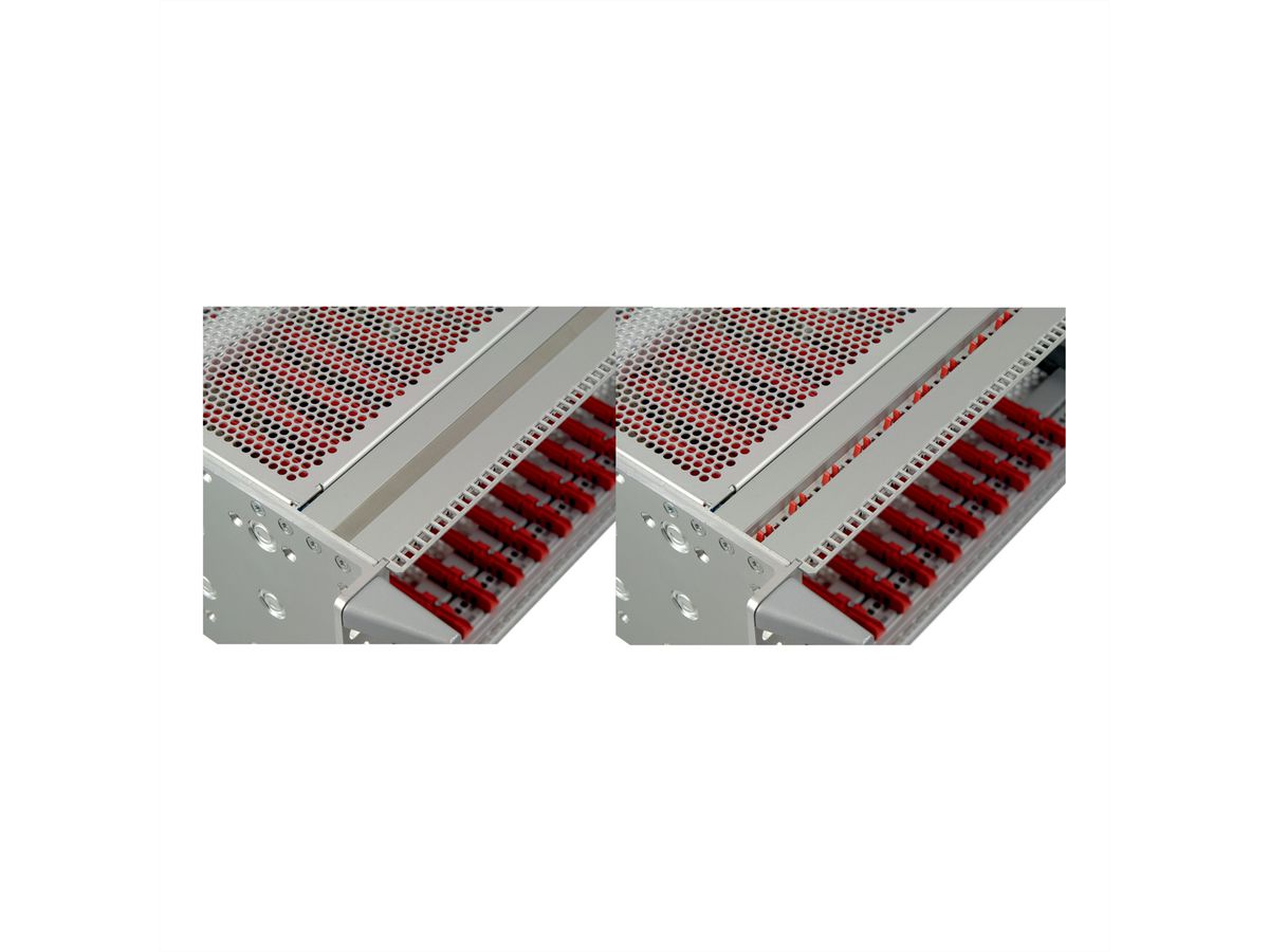Bande perforée pour rail horizontal SCHROFF, 40 CV
