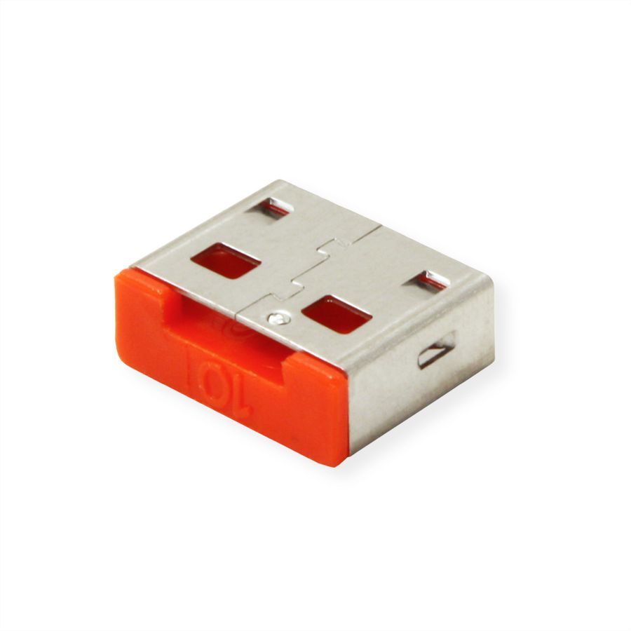 ROLINE USB-A Lock - bloqueur de port USB, rouge, 10x