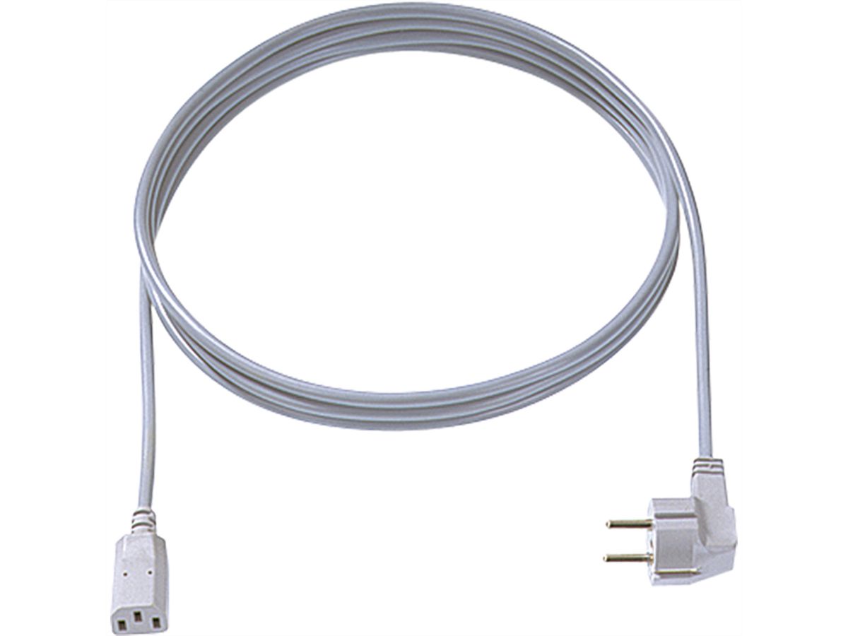BACHMANN Câble H05VV-F 3G1.0mm² gris, 3,0m, Type 30/35 C13