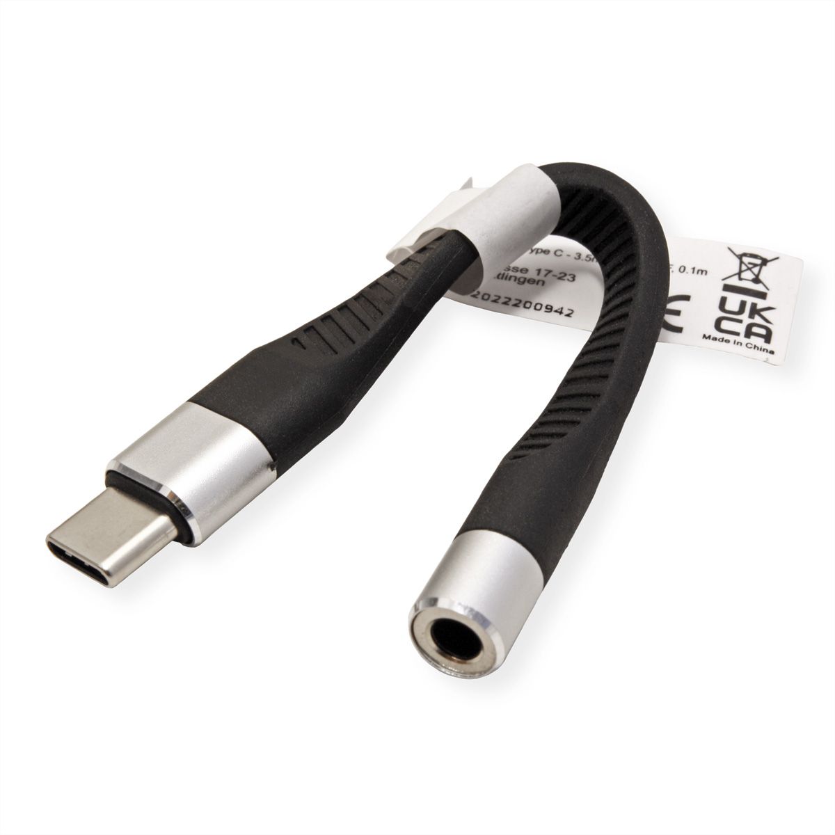 ROLINE Adaptateur Type C - 3,5mm Audio, M/F, 0,1 m