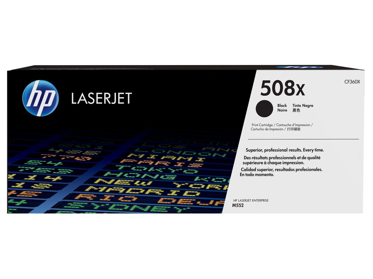 HP 508X toner LaserJet Noir grande capacité authentique