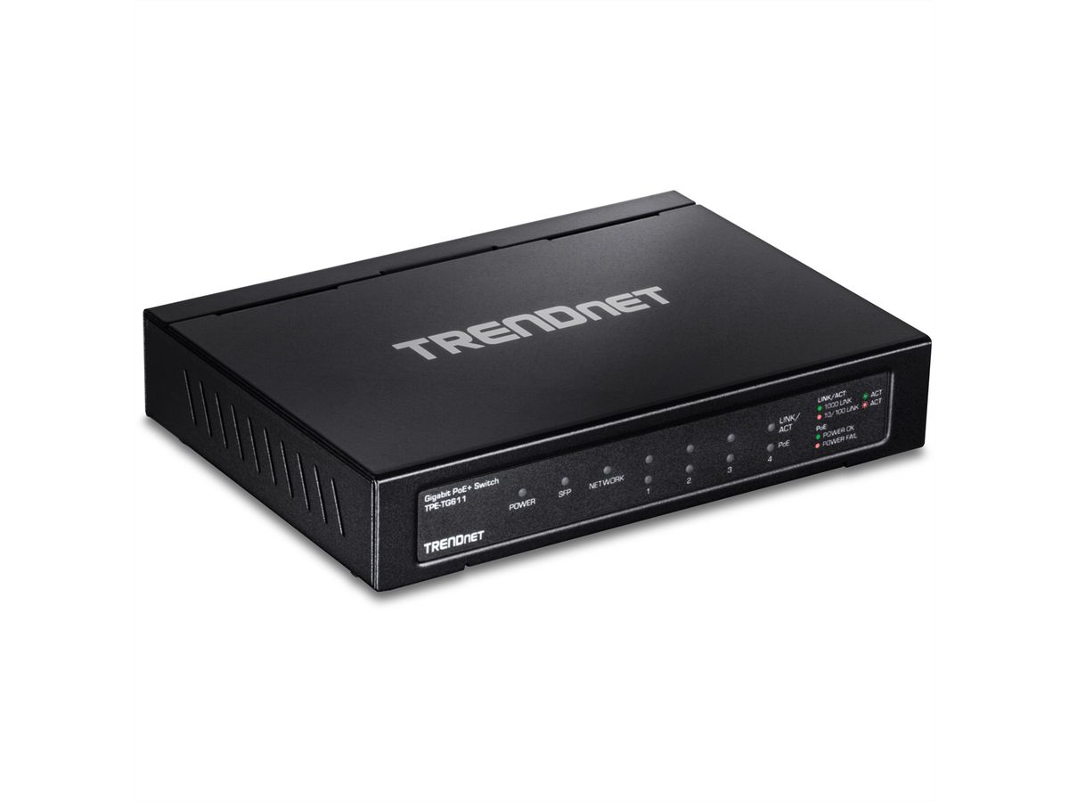 TRENDnet TPE-TG611 Switch PoE+ Gigabit à 6 ports