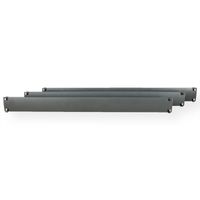 Caches plastiques 19" 1 UH, RAL 7016 gris anthracite, 10 pièces