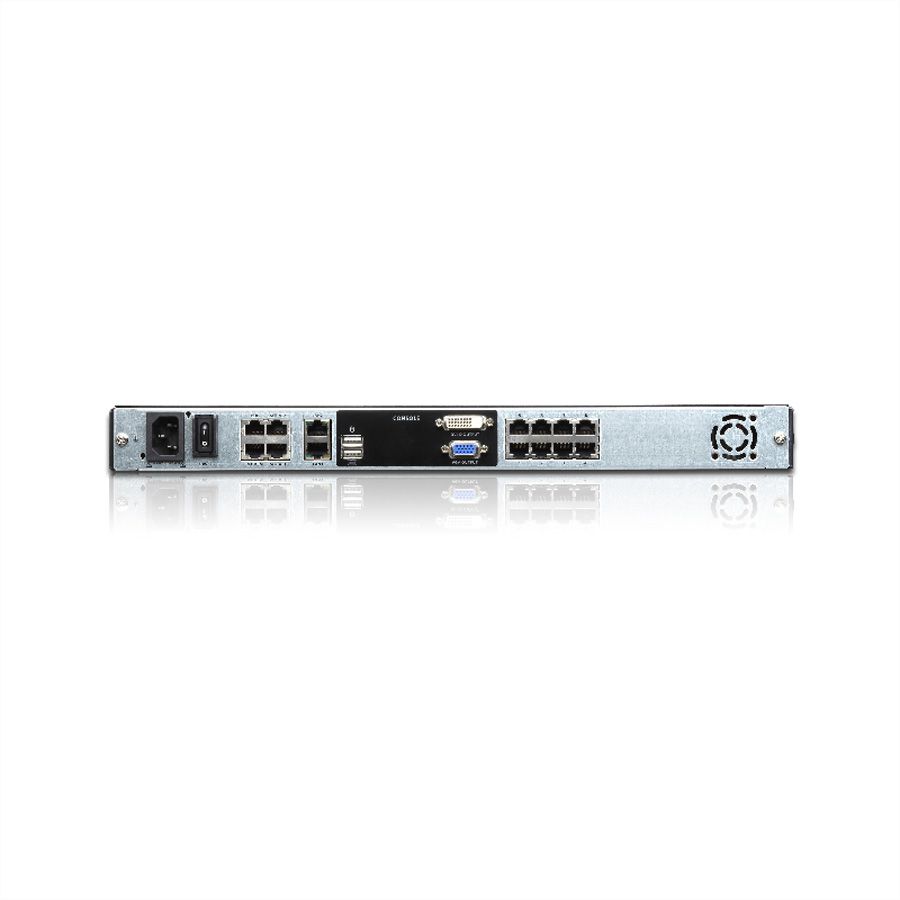 ATEN KL1108VN Commutateur KVM LCD 48cm à 8 ports Multi-Interface Cat 5 sur IP, FR-Layout
