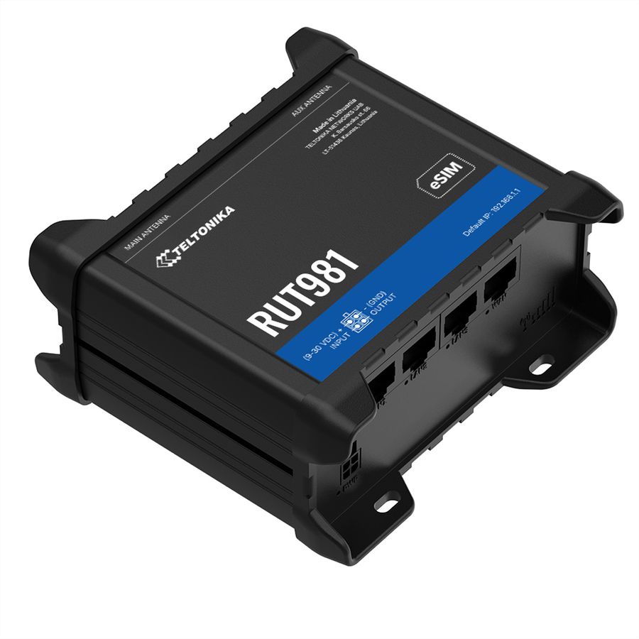 TELTONIKA RUT981 Routeur CAT4 LTE Dual SIM & eSIM