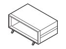 Pied en plastique SCHROFF avec fonction de basculement, gris