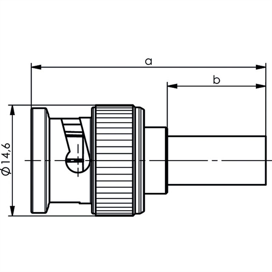 TELEGÄRTNER Connecteur à sertir BNC 50 ohms G30