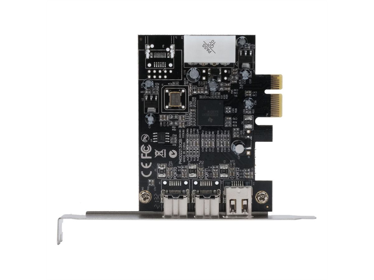 EXSYS EX-16601 Carte PCIe FireWire IEEE1394B 3 ports