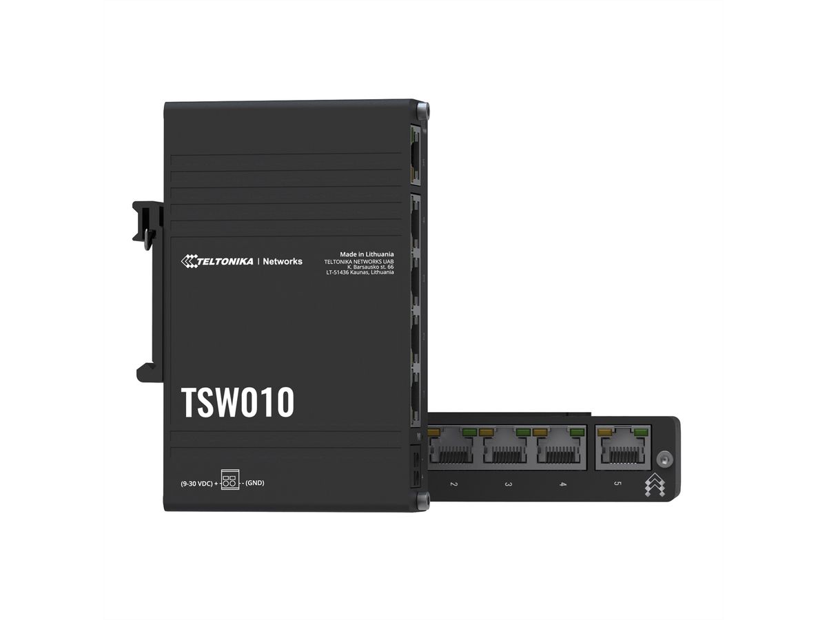 TELTONIKA TSW010 Switch Gigabit Rail DIN