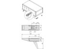 SCHROFF Pied basculant pour châssis, plastique, RAL 7016
