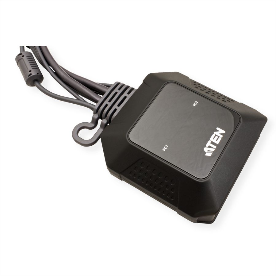 ATEN CS52DP Commutateur KVM hybride DisplayPort 2 ports USB-C