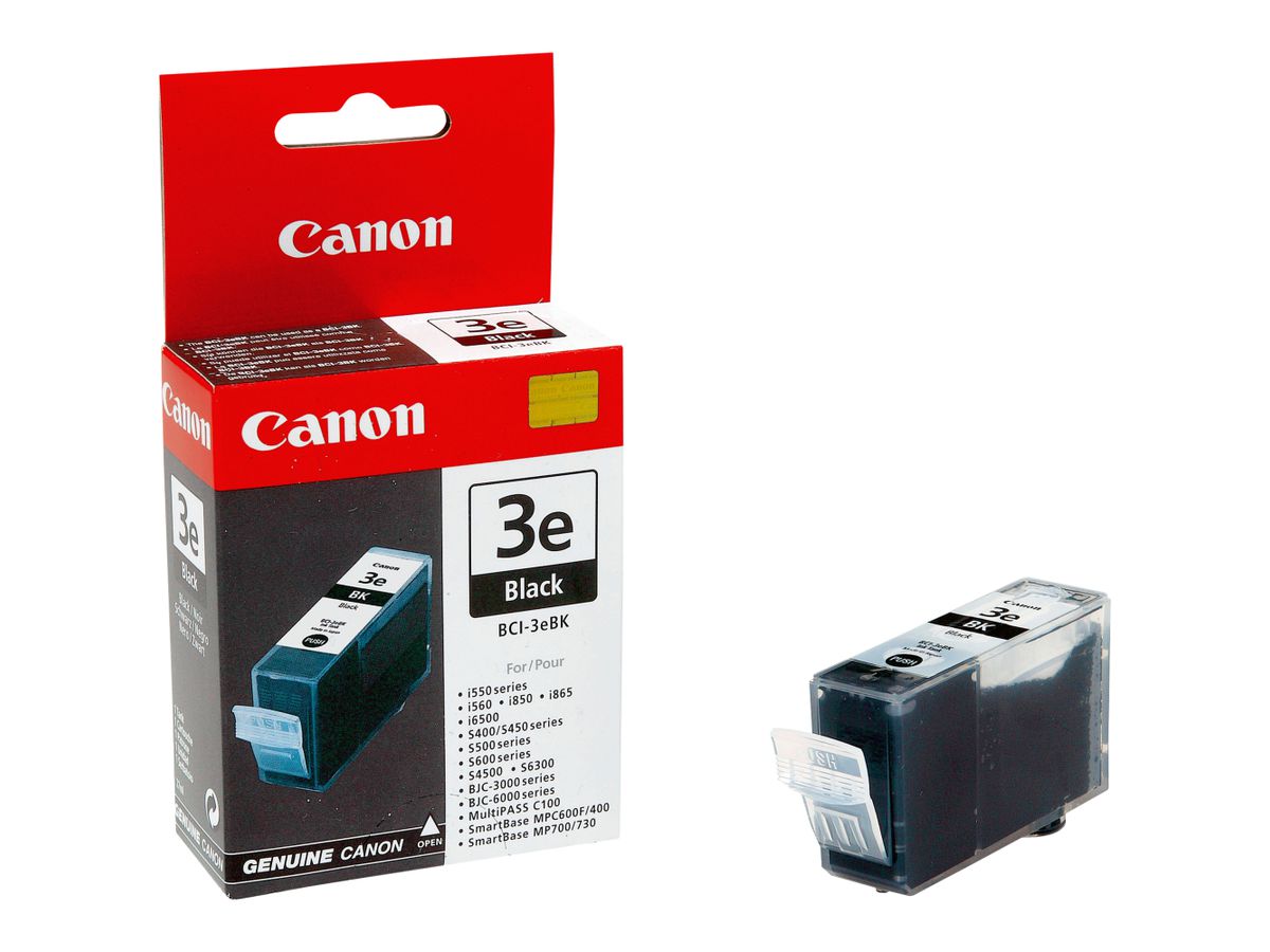 Canon Cartouche d'encre noire BCI-3e BK