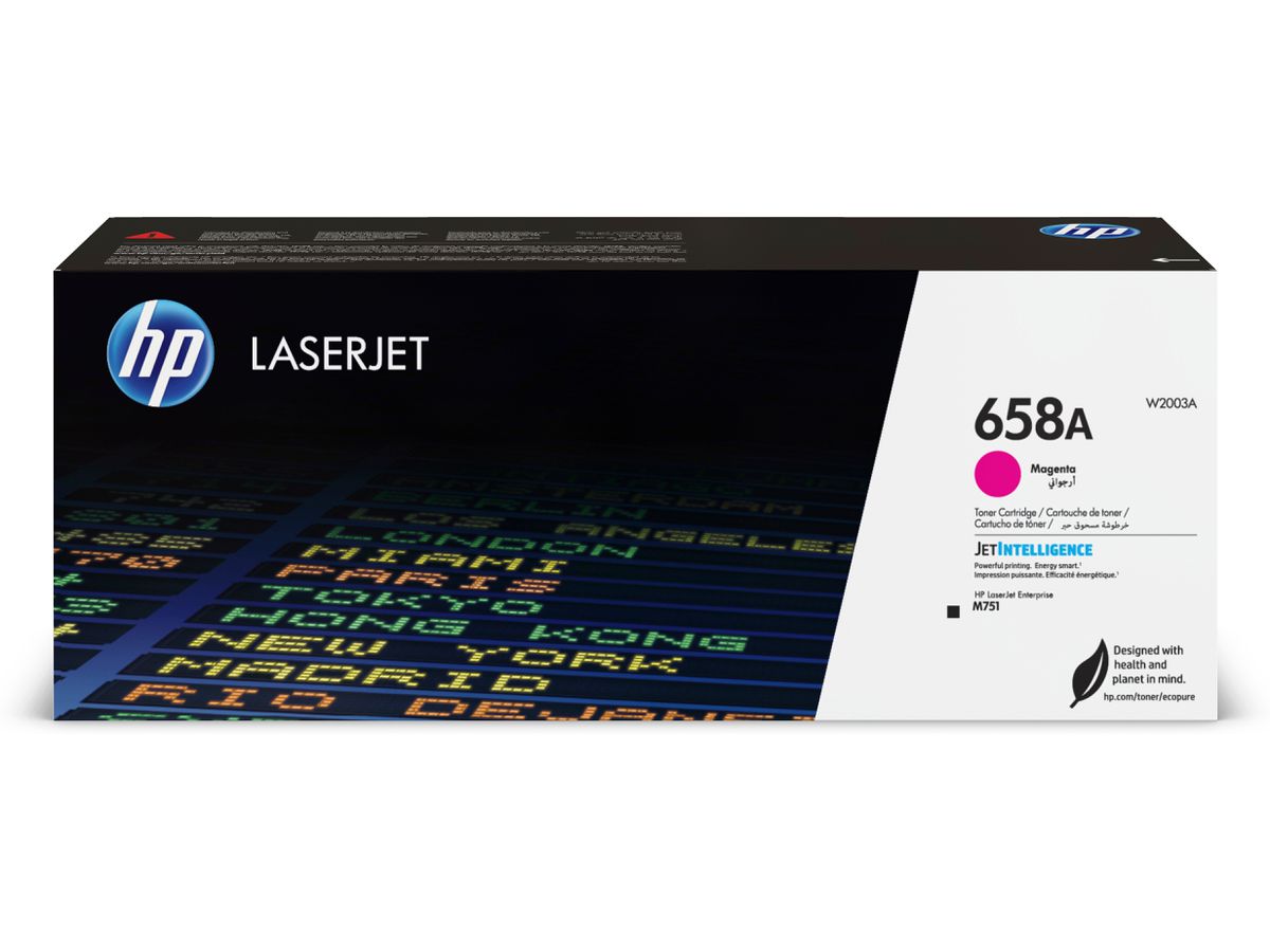 HP Toner magenta LaserJet 658A authentique