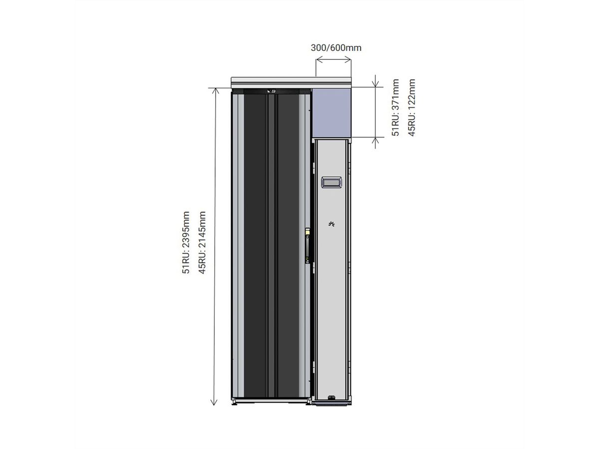 SCHROFF Kit d’accouplement de refroidisseurs 2000Hx300L