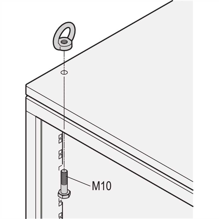 SCHROFF Eurorack Œil de levage pour capot supérieur surélevé