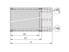 SCHROFF EuropacPRO 19" Kit sous-rack pour connecteur DIN, montage mural, non blindé, 3 U, 205 mm