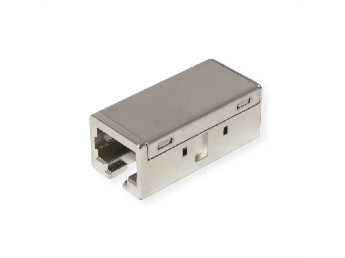 ROLINE Coupleur RJ-45 blindé, Cat.6A (Classe EA), boîtier métallique