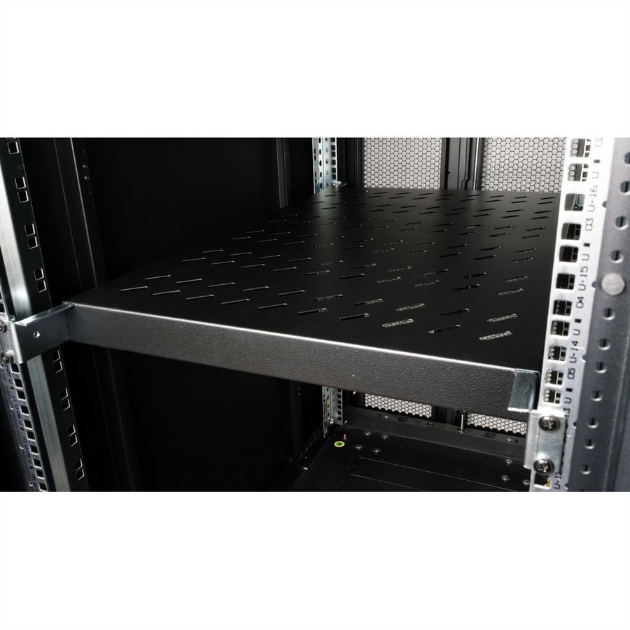 ROLINE 19" Etagère 1U, réglable 700P 50 kg noir