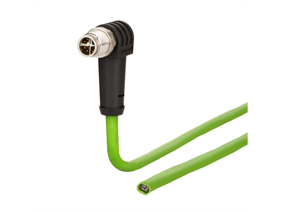METZ CONNECT Câble Ethernet industriel M12, codage X, 2 m