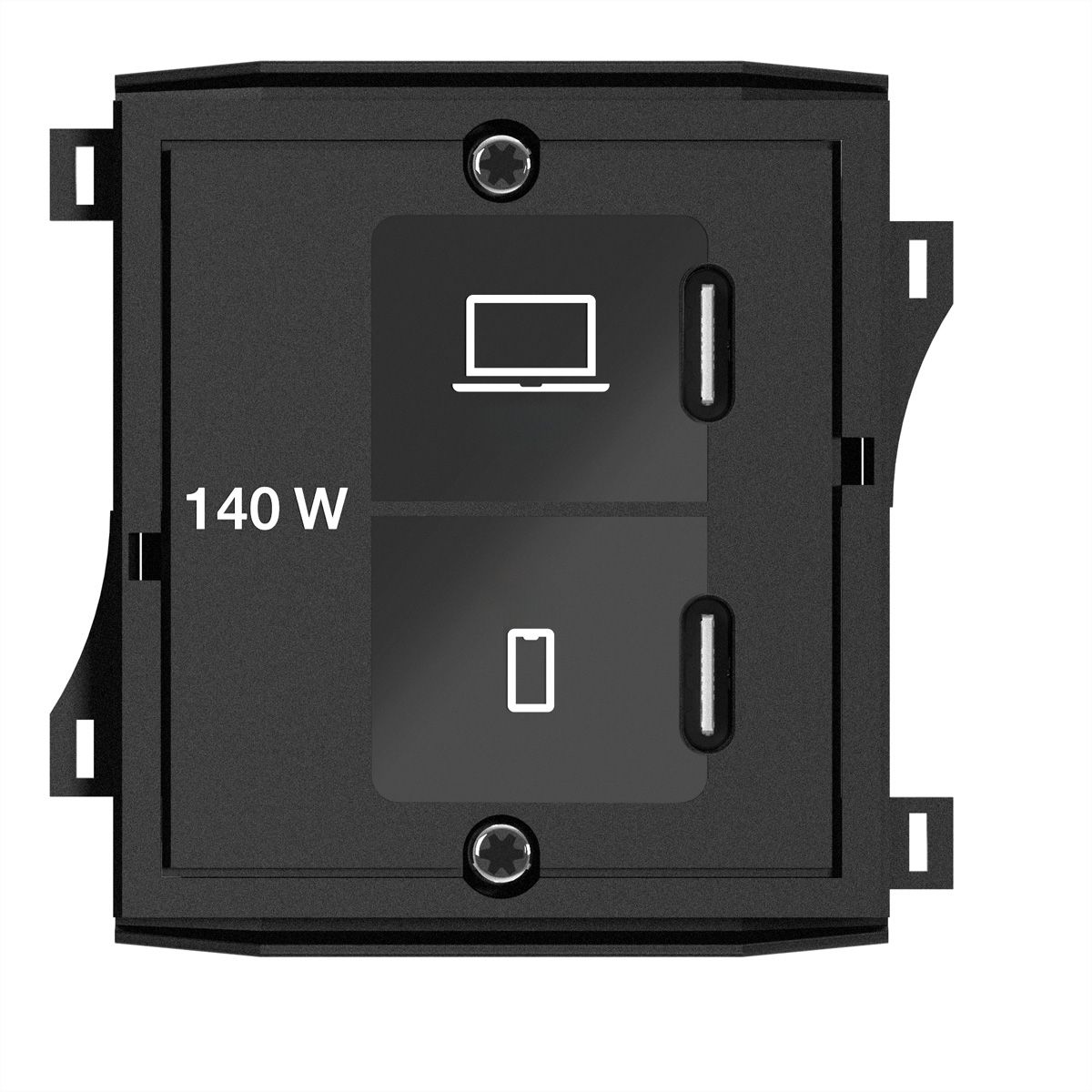 BACHMANN Module Custom USB Chargeur C/C/C, avec adaptateur secteur