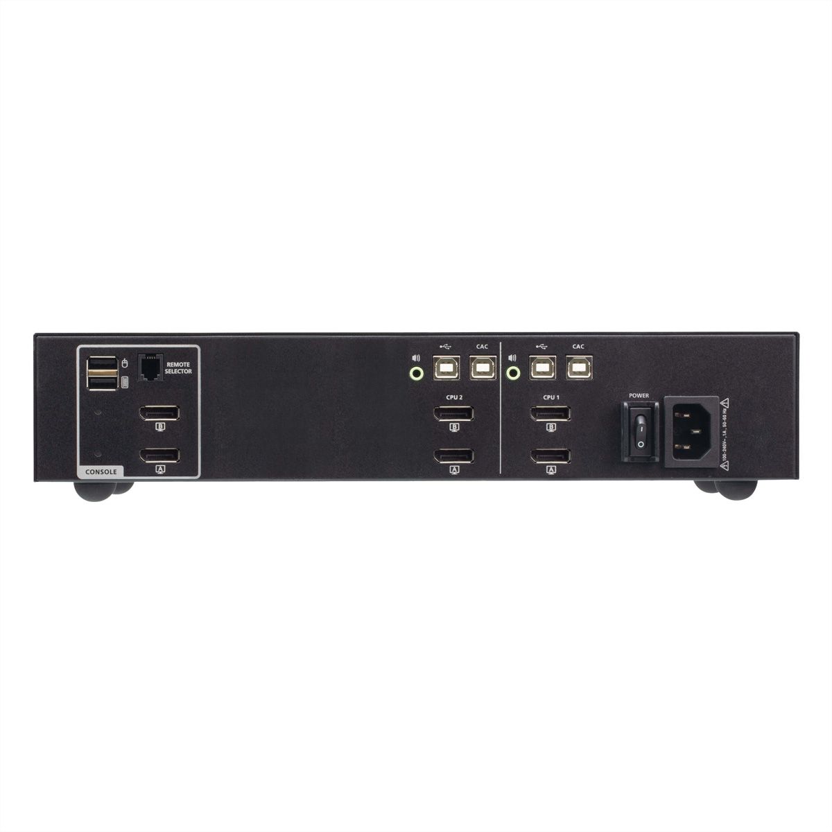 ATEN CS1142DP4C Commutateur KVM sécurisé DisplayPort à 2 ports USB et double affichage avec CAC