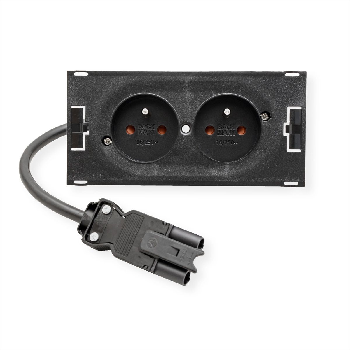 BACHMANN DUE 2xUTE 0,2m GST18, noir, 0,2 m
