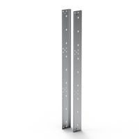 Cornière arrière SCHROFF EuropacPRO pour joint CEM en acier inoxydable pour panneau latéral, 9 U