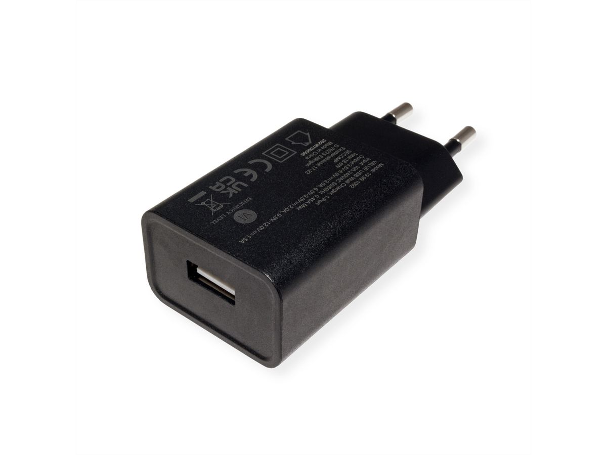 VALUE Chargeur USB, QC3.0, 1 port, 18W - SECOMP France